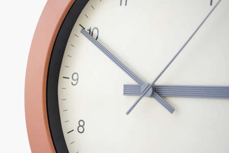 Clock face portion, taken at an angle.  