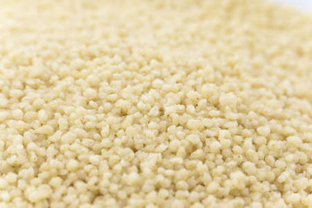 Macro (close-up) of couscous grain filling whole frame.の写真素材