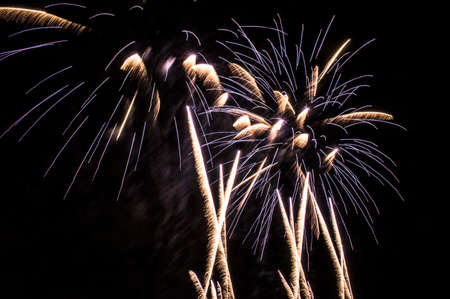 A beautiful celebration image of colorful fireworks over the sky