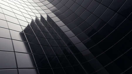 black 3d futuristic cube abstraction backgroundの写真素材