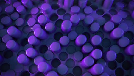 3d violet futuristic abstraction background