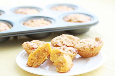 cheese burger muffinsの写真素材