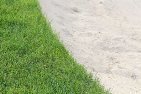 Golf bunker close upの写真素材