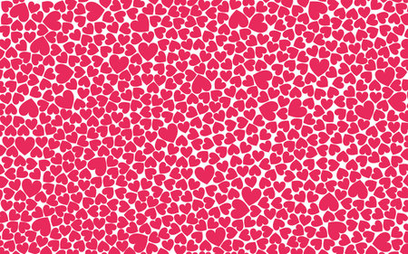 Background from many red heartsのイラスト素材