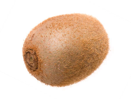 Fresh kiwi on white background, without shadowの写真素材