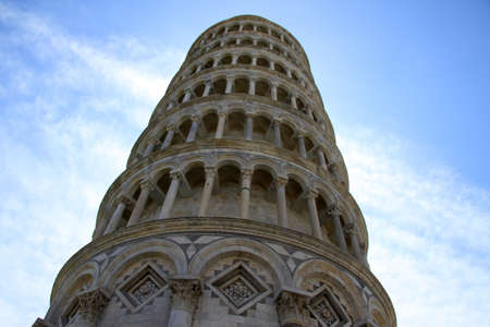 Famous leaning tower in Pisa  Italy  の写真素材