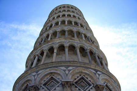 Famous leaning tower in Pisa  Italy  の写真素材