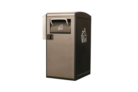Modern smart bin isolated on white background. Waste collectionの写真素材