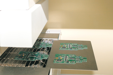 Automation of machine assembly of computer circuit board in the factory for the production of...