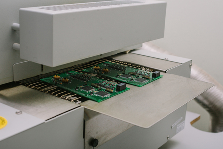Automation of machine assembly of computer circuit board in the factory for the production of...