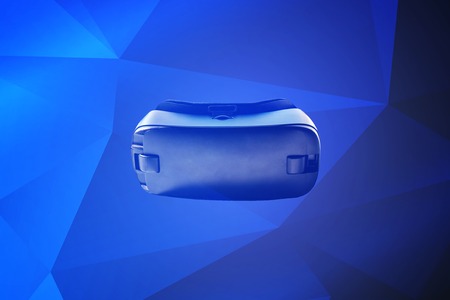 Virtual reality glasses or VR glasses with visual effects. The technology of the present and the futureの写真素材