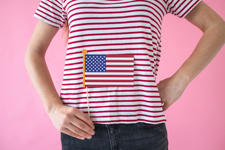 A concept of learning American language or immigration or work and travel.の写真素材