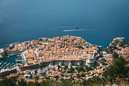 Beautiful panoramic view of Dubrovnik in Croatia.の写真素材