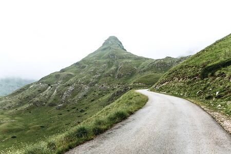 Beautiful view of the mountainous natural landscape in Montenegro. View of the mountains and the...