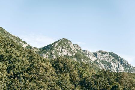 Beautiful view of the mountainous natural landscape in Montenegro. Mountain View.の写真素材