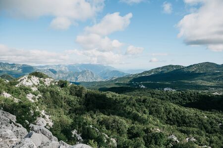 Beautiful view of the mountainous natural landscape in Montenegro. Mountain View.の写真素材