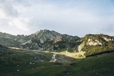 Beautiful view of the mountainous natural landscape in Montenegro. Mountain View.の写真素材