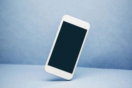 Cell phone mockup with blank screen or copy space.の写真素材