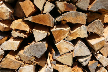 Stack of firewoodの写真素材