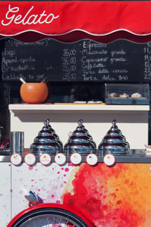 Dessert ice at holiday