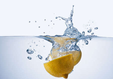 Lemon splashの写真素材