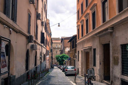 Street scene in Romeのeditorial素材