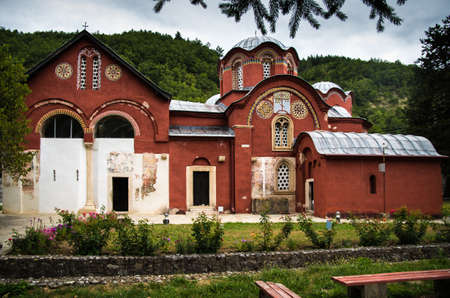 an orthodox monastery in muslim landの写真素材
