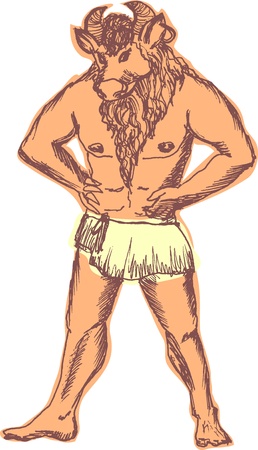 minotaurのイラスト素材