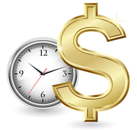 Time is moneyのイラスト素材