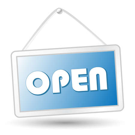 Open signのイラスト素材