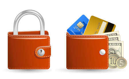 Money security concept のイラスト素材