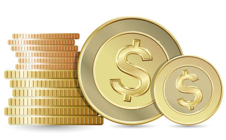 Gold coinsのイラスト素材