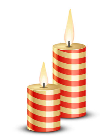 Flame of burning candleのイラスト素材