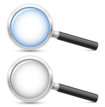 Magnifying glass. Highly detailed realisticのイラスト素材