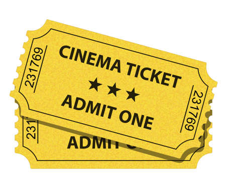 illustration of cinema ticket