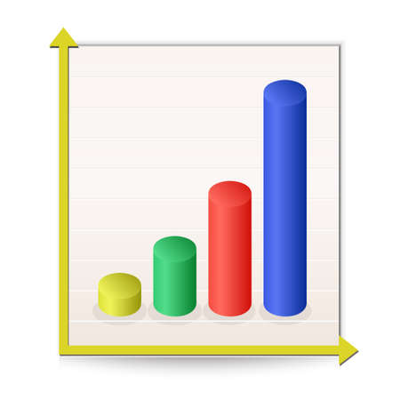 Chart icon.Illustration of Reportのイラスト素材