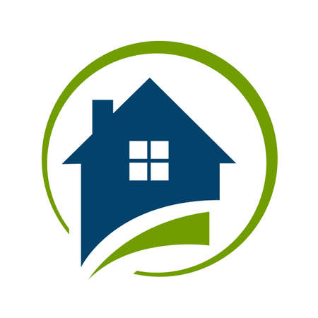 concept and idea of apartment house realty design vector home building construction architecture symbolのイラスト素材
