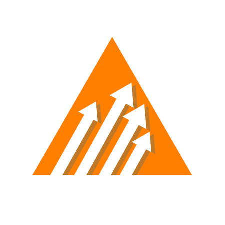 Stylish Creative Abstract Arrow vector icon templateのイラスト素材