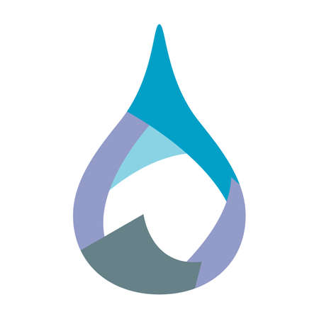 Water droplet design sign icon vector templateのイラスト素材