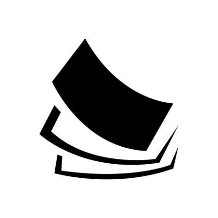 Stack of Paper icon vector stationery stacked papers templateのイラスト素材