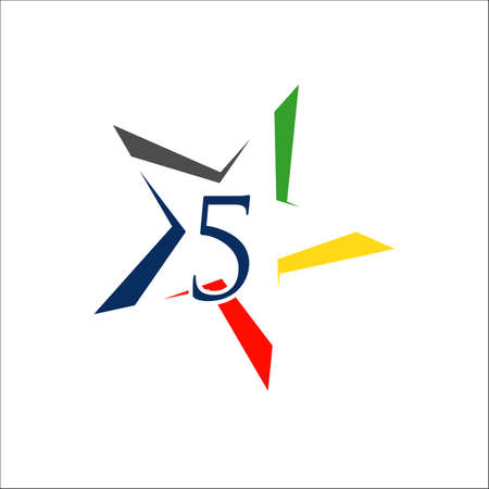 premium quality five stars 5 star vector design illustrationのイラスト素材