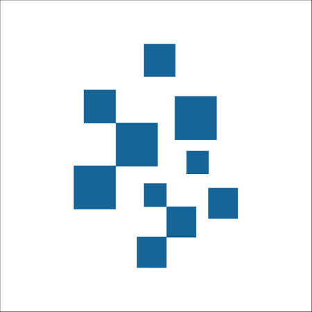 digital signage pixel icon tech vector element illustration