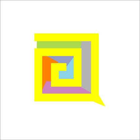 colorfull dialog balloons bubble speech vector icon illustrationsのイラスト素材