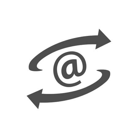 messages email icon vector on a white background in modern design styleのイラスト素材