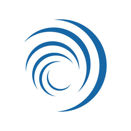 Abstract circle vortex logo design Vector element illustrationのイラスト素材