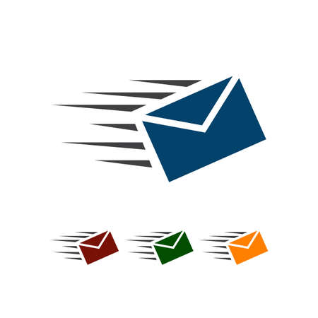 messages email icon logo design vector in modern styleのイラスト素材