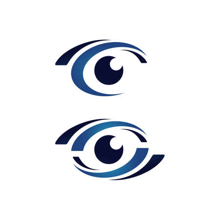 Ophthalmologist Optical Eyes Logo design vector symbol concept ideaのイラスト素材