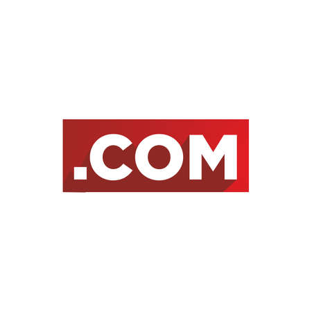 modern square domain com icon sign vector illustrationsのイラスト素材