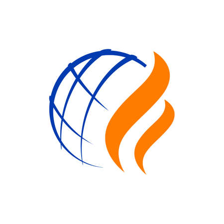 Modern Styled nature Oil gas logo design vector illustrationsのイラスト素材