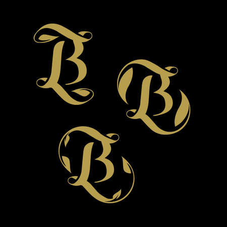 classic and elegant B letter luxury logo for industry and business vector illustrationのイラスト素材